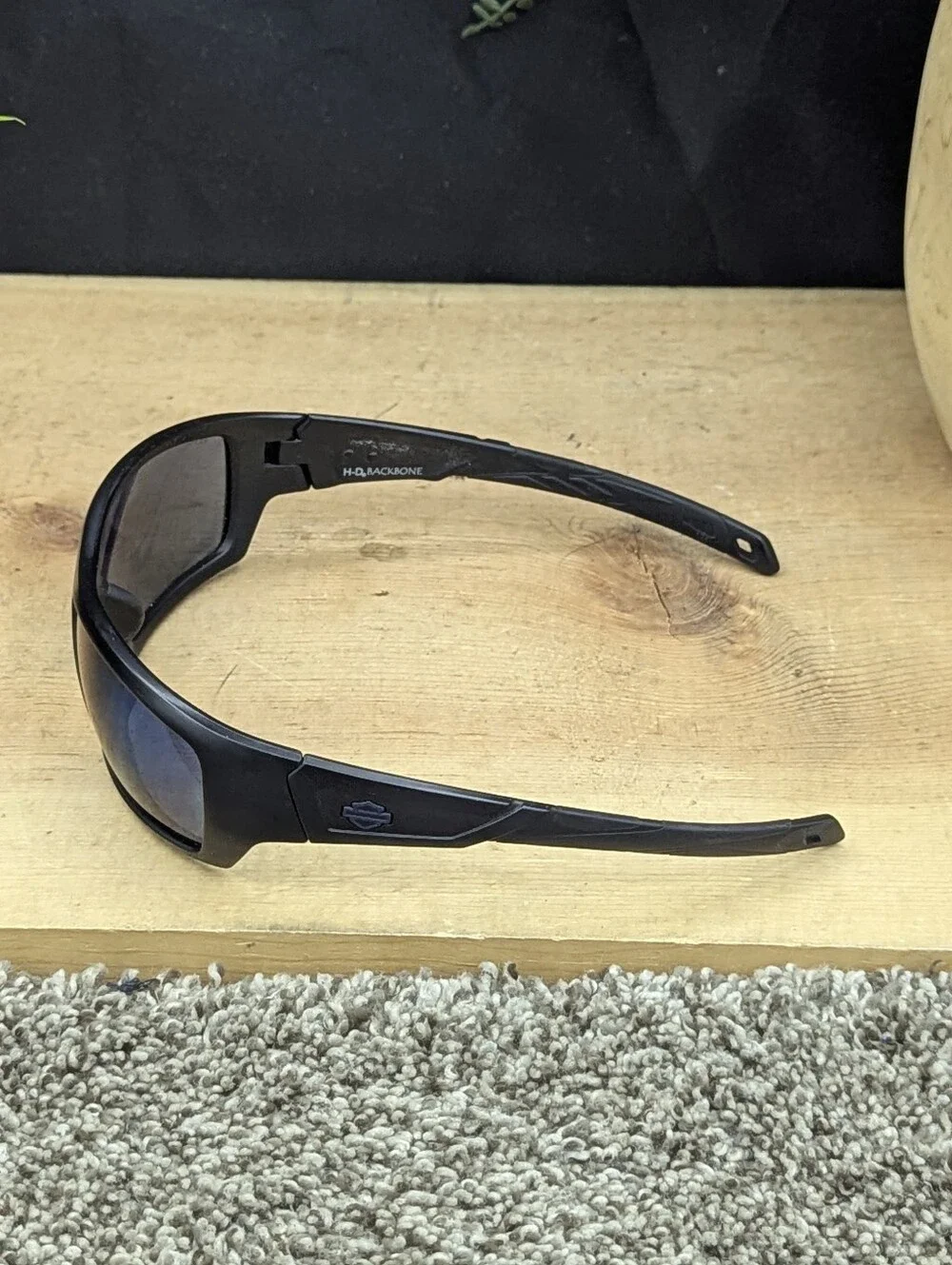 Harley-Davidson Backbone By Wiley X Mens ***FRAMES ONLY*** Sunglasses Blue Tint
